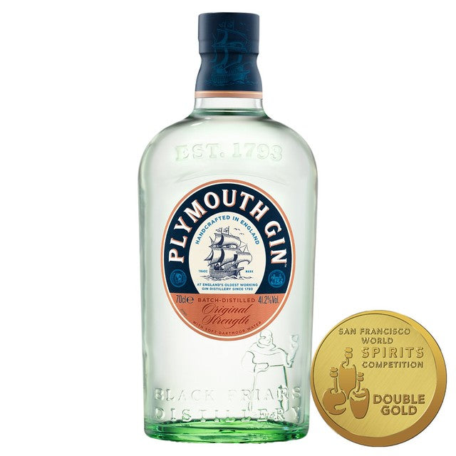 Plymouth Original Strength Gin 70cl, imported from the UK
