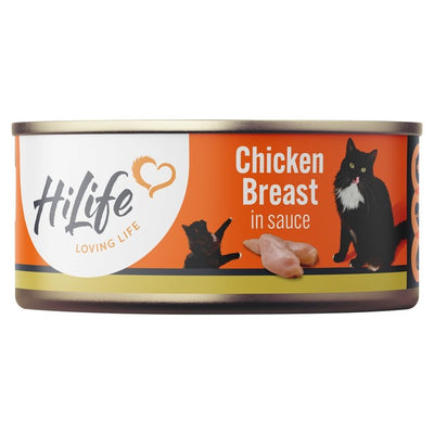 M&S HiLife It's Only Natural Cat Food Chicken Breast in Sauce Wet Cat Food 70g- Buy online at McGrocer