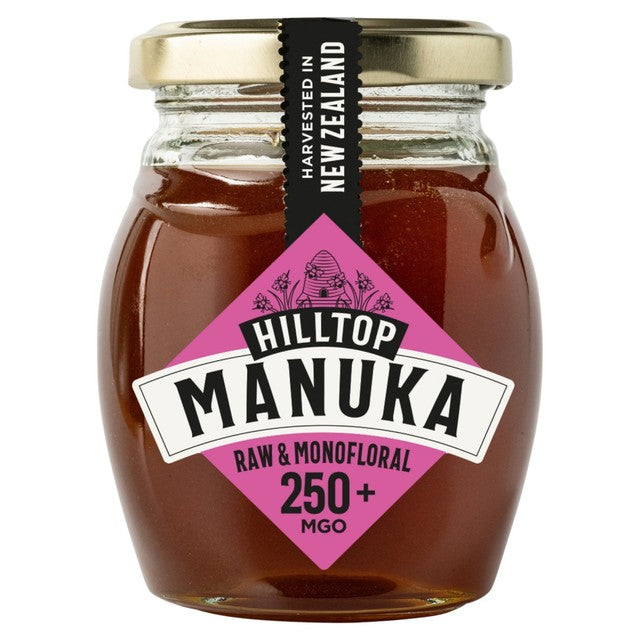 Hilltop Honey Manuka MGO250+ honey 225g, UK version