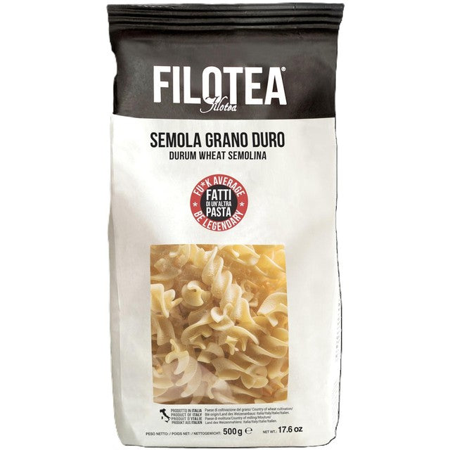 Filotea fusilloni durum wheat semolina pasta 500g - British product