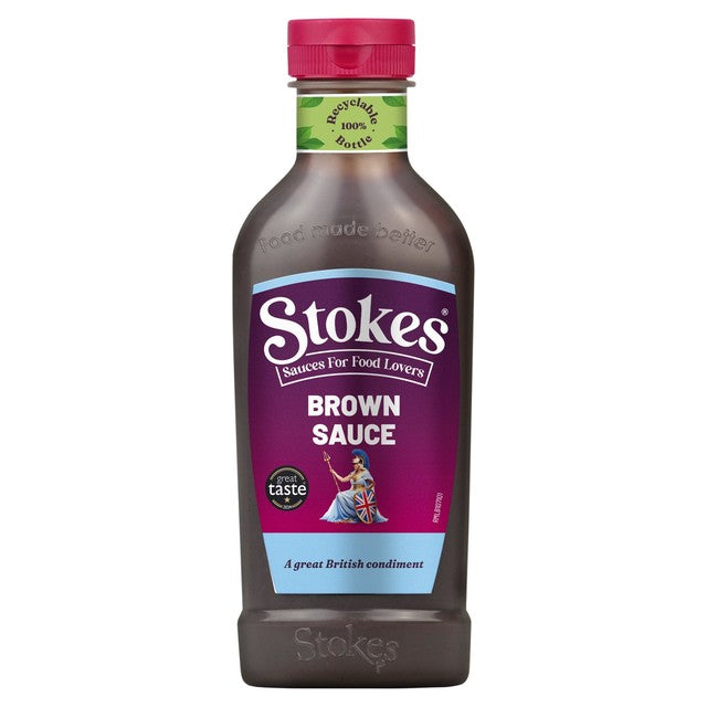 Stokes brown sauce squeezy bottle 505g (British brand)
