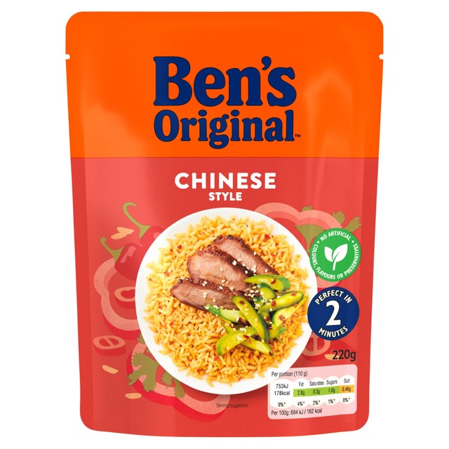 Ben's Original Chinese style microwave rice 220g - British product