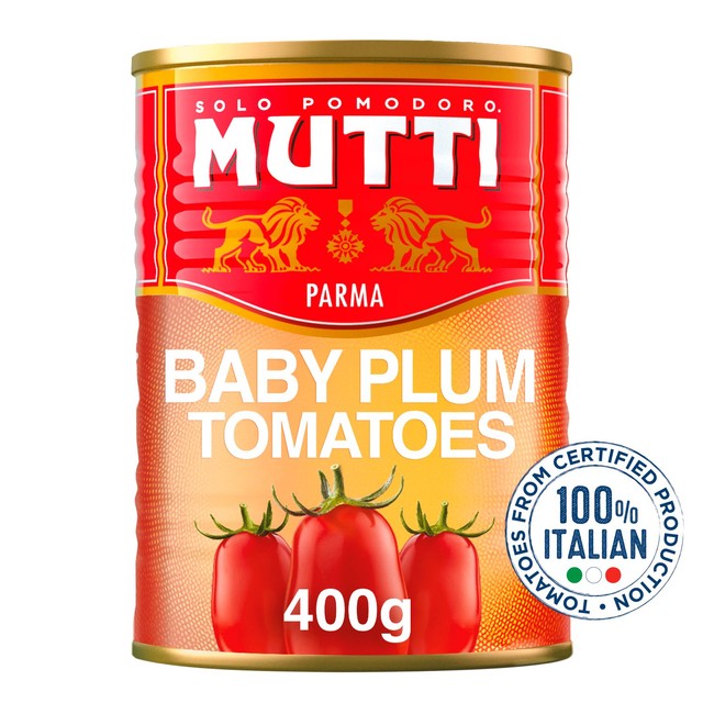 Mutti Italian baby plum tomatoes 400g, imported from the UK