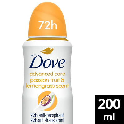 M&S Dove Advanced Care Go Fresh Passion Fruit & Lemongrass Scent Anti-Perspirant Deodorant Spray 200ml- Buy online at McGrocer