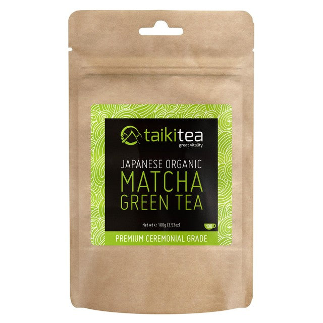 Taiki Tea Organic Ceremonial Matcha Powder 100g (British brand)