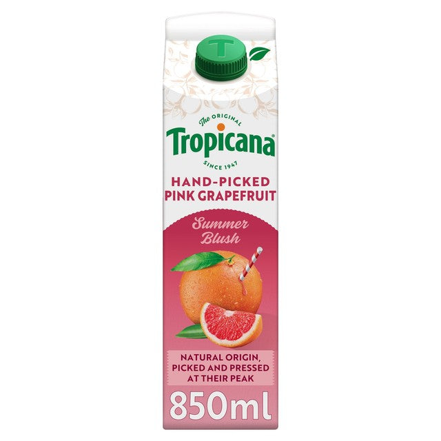 Tropicana pink grapefruit juice 850ml (British brand)