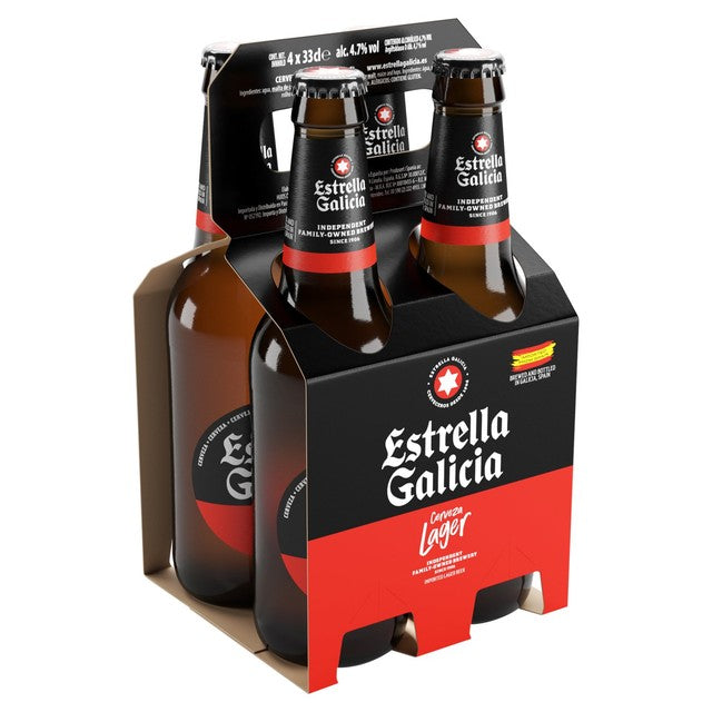 Estrella Galicia lager 4x330ml - British product