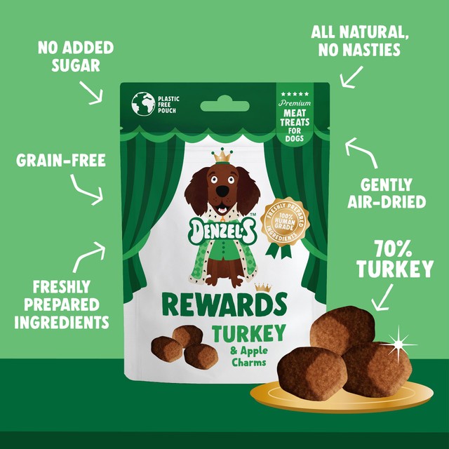 Denzel's Turkey & Apple Dog Treats 70g - British product