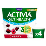 Activia cherry fat free no added sugar yogurt 4 x 115g - British product