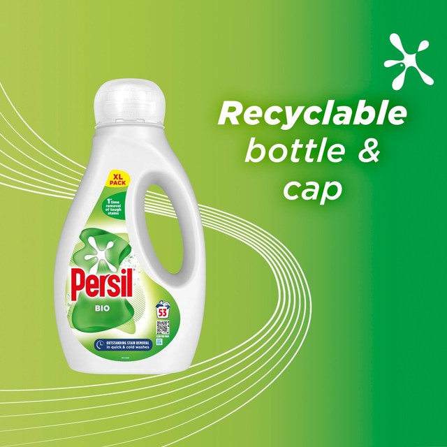 Persil Bio laundry washing liquid detergent 1.431L, imported from the UK