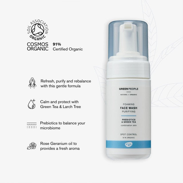 Green People Organic Foaming Face Wash vegan 100ml, UK version