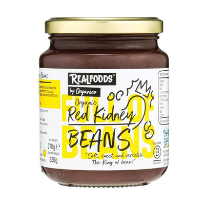 M&S Realfoods by Organico Red Kidney Beans in Water Jarred Beans 370g- Buy online at McGrocer