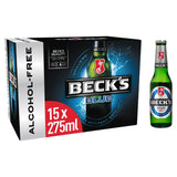 Beck's German alcohol-free lager beer 15 x 275ml bottles - British product