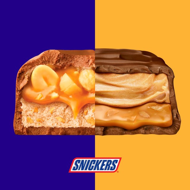 Snickers creamy peanut butter and milk chocolate snack bars 146g (British brand)