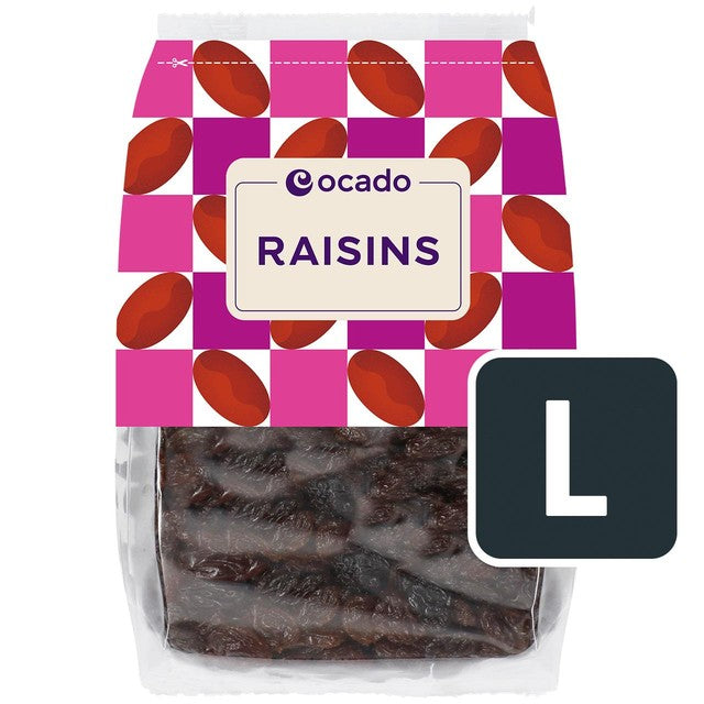 Ocado raisins, a dried fruit imported from the UK