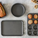 KitchenCraft bakeware set including four essential tins and trays, UK version