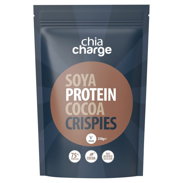 Chia Charge cocoa soya protein crisps 250g, UK version