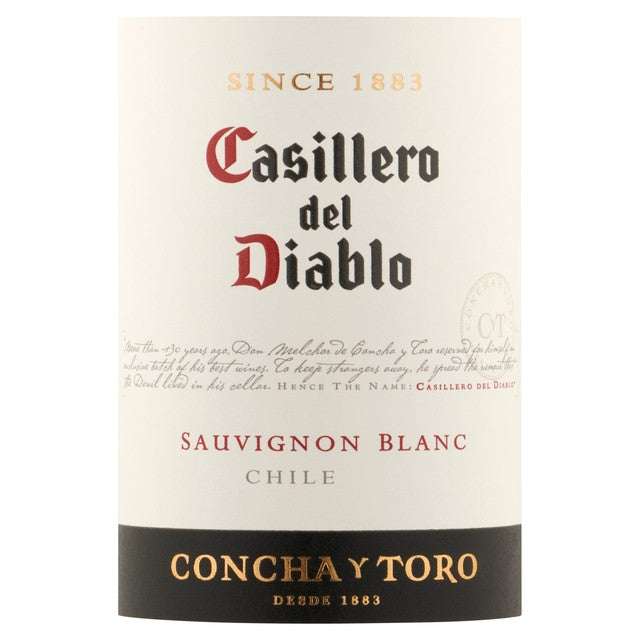 Casillero del Diablo Sauvignon Blanc white wine 75cl - British product