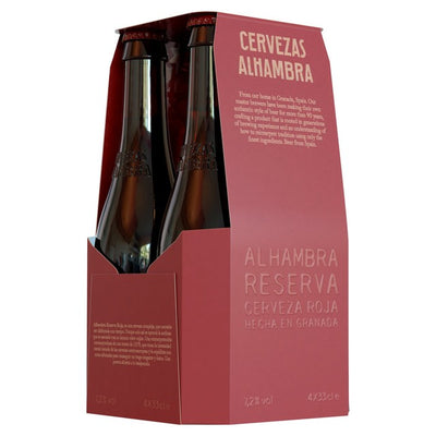 M&S Alhambra Reserva Roja Bock Lager Beer 4 x 330ml- Buy online at McGrocer