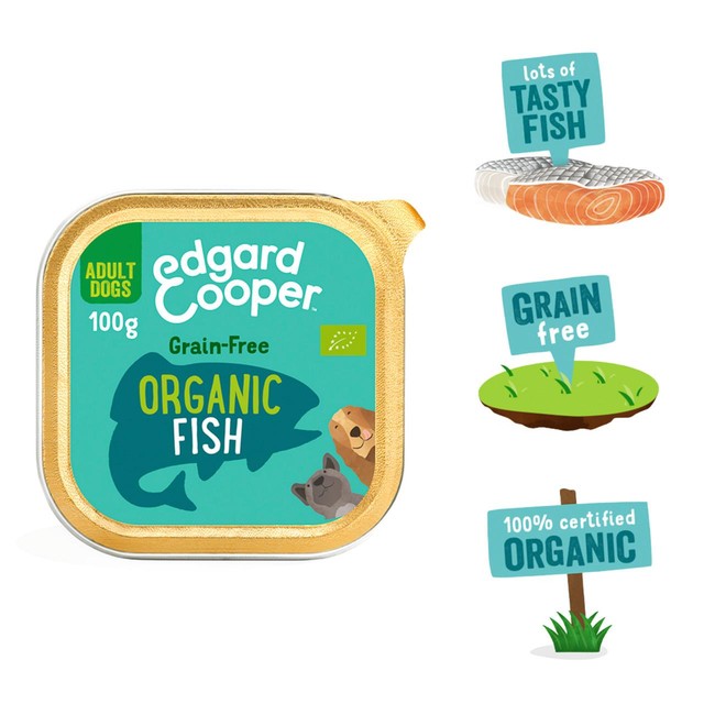 Edgard & Cooper wet dog food with organic fish - British product
