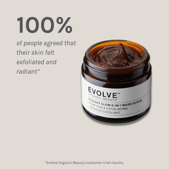 Evolve Beauty Radiant Glow Mask Scrub 60ml - British product