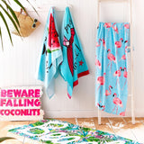 Catherine Lansfield Flamingo beach towel 76x160cm (British brand)