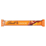 Lindt chocolate bar milk orange 38g, UK version