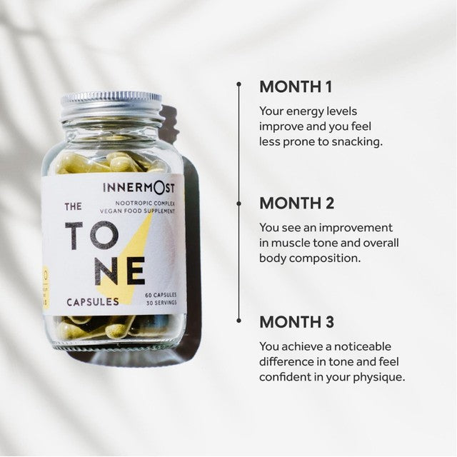 Innermost The Tone Capsules slimming supplement capsules 40g, UK version