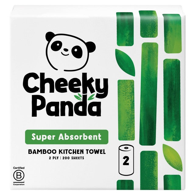 The Cheeky Panda bamboo kitchen rolls 2 pack (British brand)