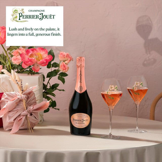 Perrier-Jouët Blason Rosé Champagne 75cl bottle, imported from the UK