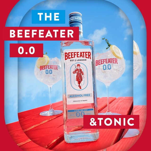 Beefeater 0.0% alcohol-free gin bottle 70cl, UK version