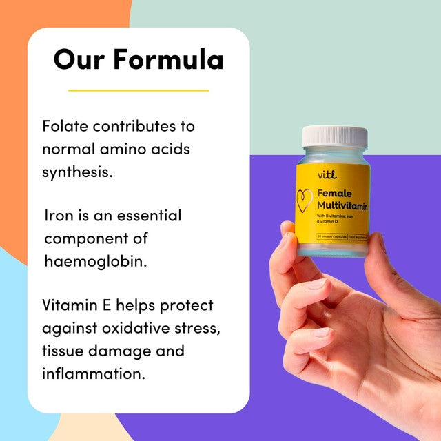 VITL female multivitamin capsules 30 capsules (British brand)