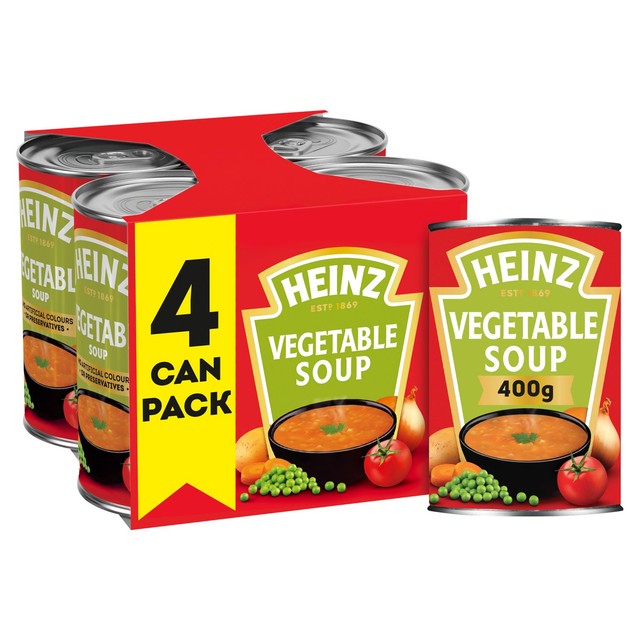 Heinz Vegetable Soup 4 x 400g, UK version