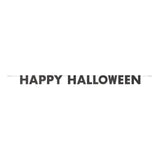 Unique Party Happy Halloween Glitter Black Banner 9 ft, UK version