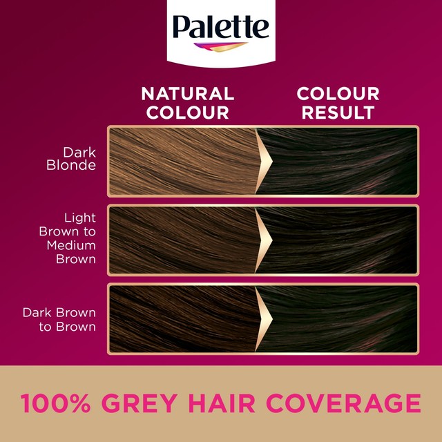 Schwarzkopf Palette DLX 4-0 Dark Brown hair dye kit (British brand)