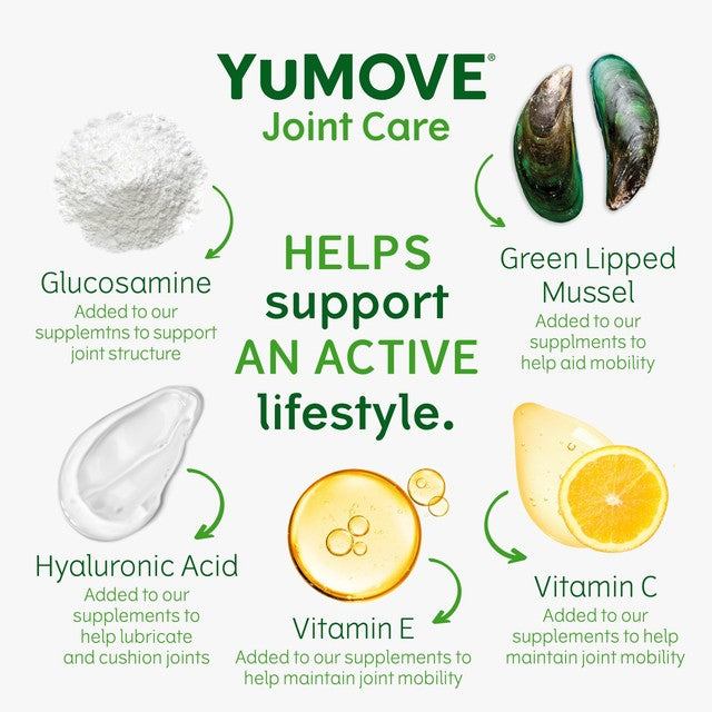 YuMOVE joint support tablets for adult dogs (British brand)