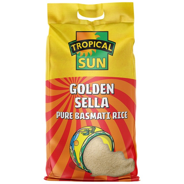 Tropical Sun Golden Sella Basmati Rice 10kg (British brand)