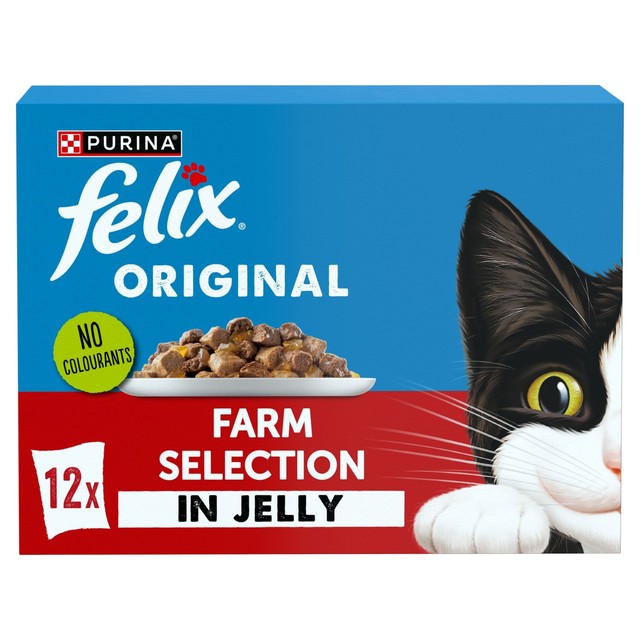 Felix Original Farm Selection wet cat food 12x85g - British product