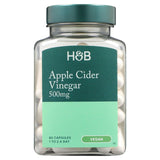 Holland & Barrett apple cider vinegar 500mg vegan tablets 60 pack, UK version