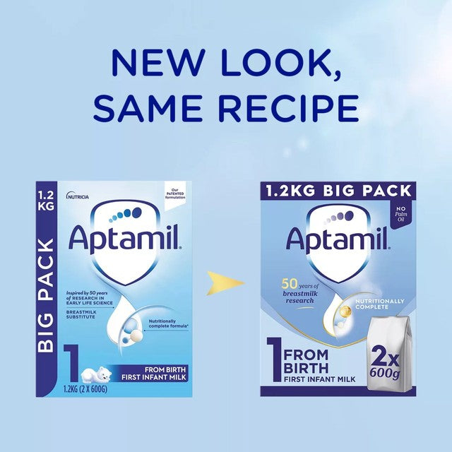 Aptamil first infant milk formula powder 1200g - British product