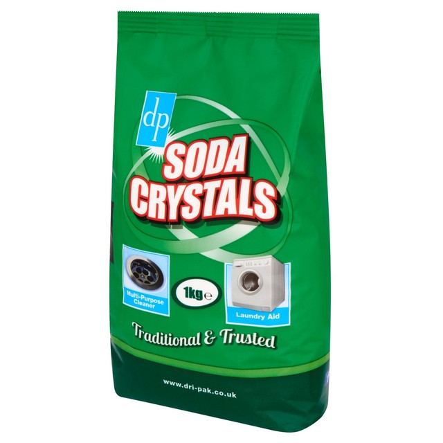 Dri-Pak brand Soda Crystals cleaning powder 1kg bag - British product