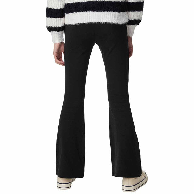 M&S Girls Cotton Flared Leggings Black 11-12 Years, imported from the UK