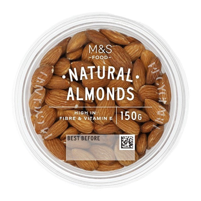 M&S natural almonds 150g, imported from the UK