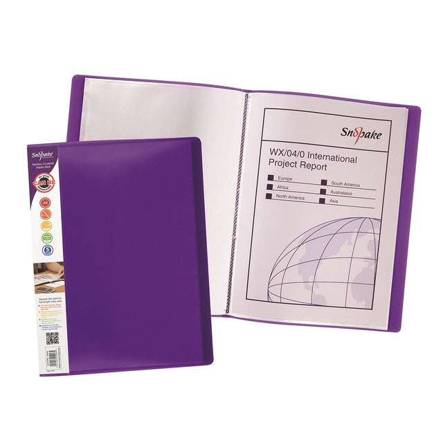 Snopake Rainbow Display Book with 24 pockets (British brand)