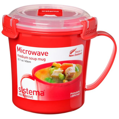 M&S Sistema Plastic Microwave Soup Mug 656ml- Buy online at McGrocer