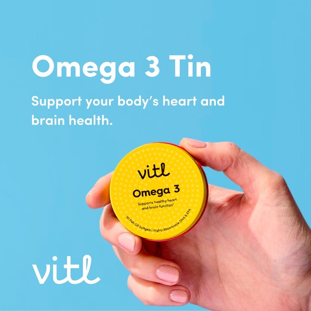 VITL Omega 3 softgels 30 pack (British brand)