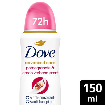 M&S Dove Advanced Care Go Fresh Pomegranate & Lemon Verbena Anti-Perspirant Deodorant Spray 150ml- Buy online at McGrocer