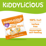 Kiddylicious banana, mango & passionfruit smoothie melts baby snacks 4 x 6g, UK version