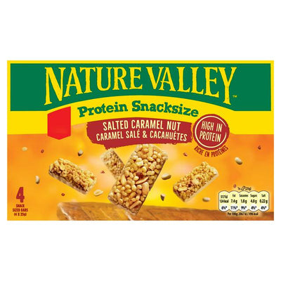 Sainsburys Nature Valley Salted Caramel Nut Bars 4x25g- Buy online at McGrocer