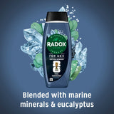 Radox Feel Energised 2-in-1 Shower Gel & Shampoo 450ml, imported from the UK
